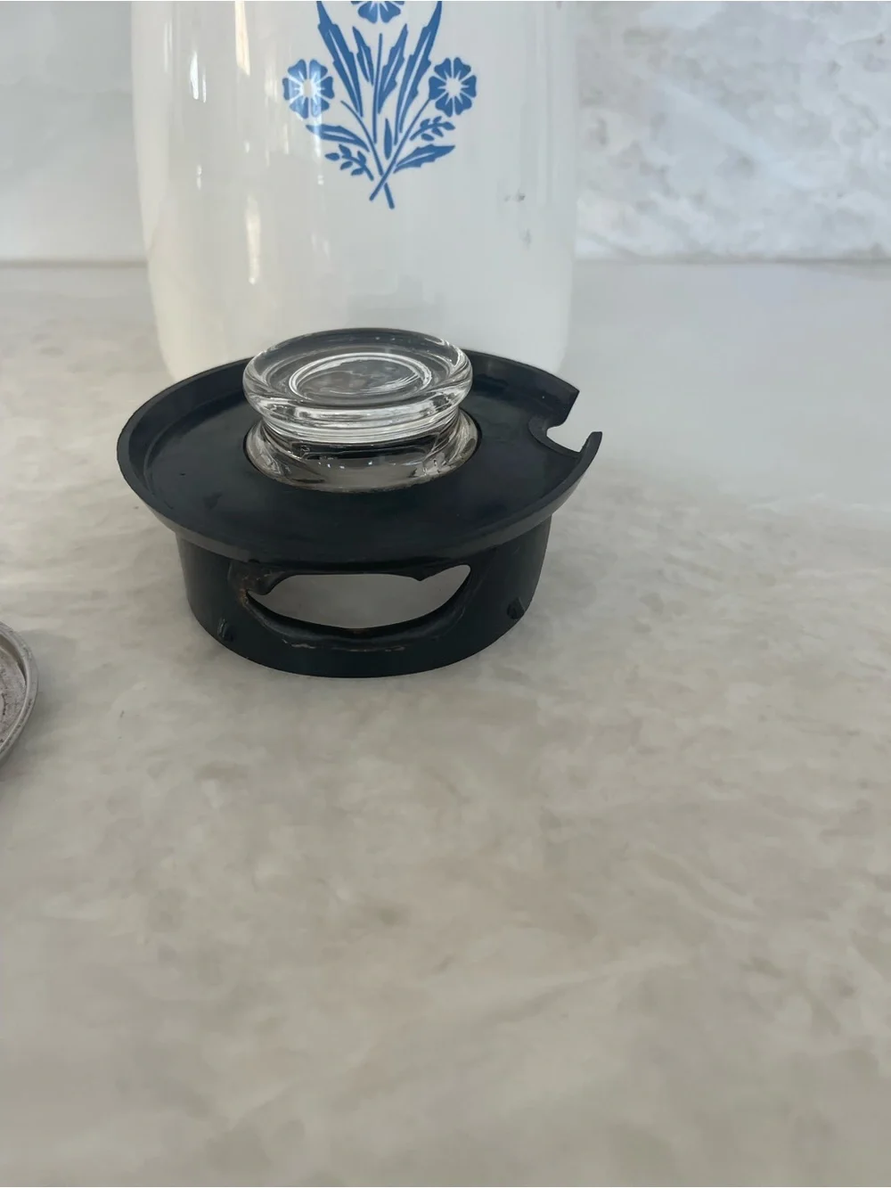 ☕️Corningware Vintage Cornflower Print Stovetop Coffee Percolator 9cup